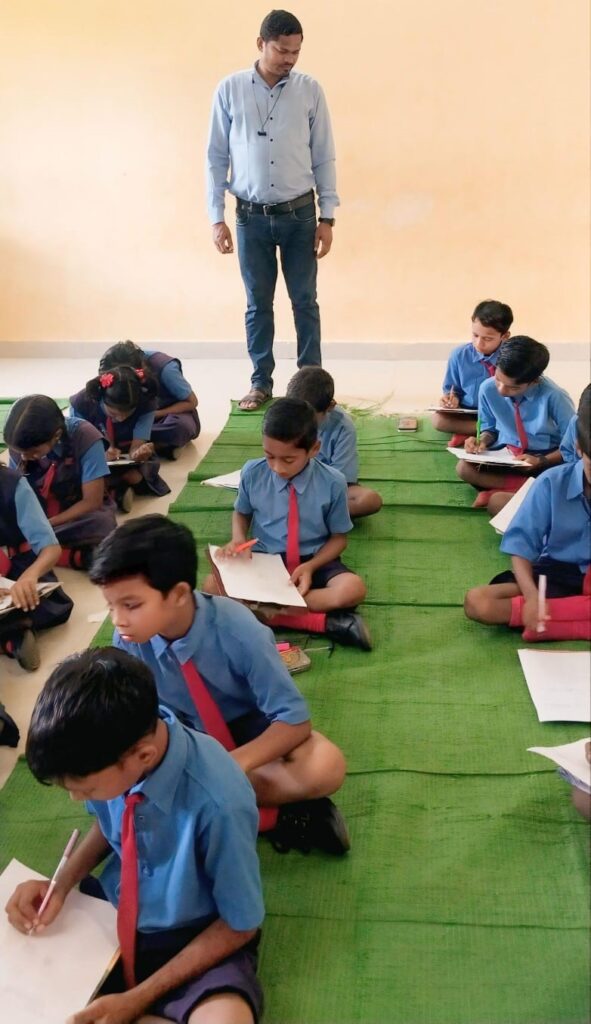 तिमाही परीक्षा garhpatni school exam image