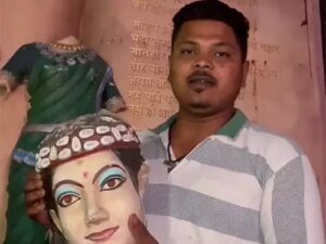 Murti khandit in raipur