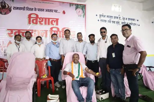 सरायपाली में रामचंडी दिवस पर विशाल रक्तदान शिविर का आयोजन किया गया moksha pradhan rakt dan