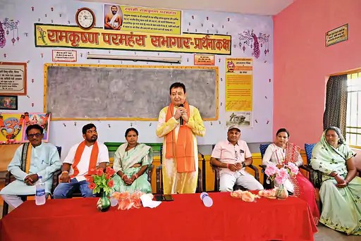 बसना: जीएसटी बचत उत्सव में विधायक डॉ. संपत अग्रवाल ने का स्वदेशी अपनाने का आह्वान किया। जीएसटी sammpat agrawal basna