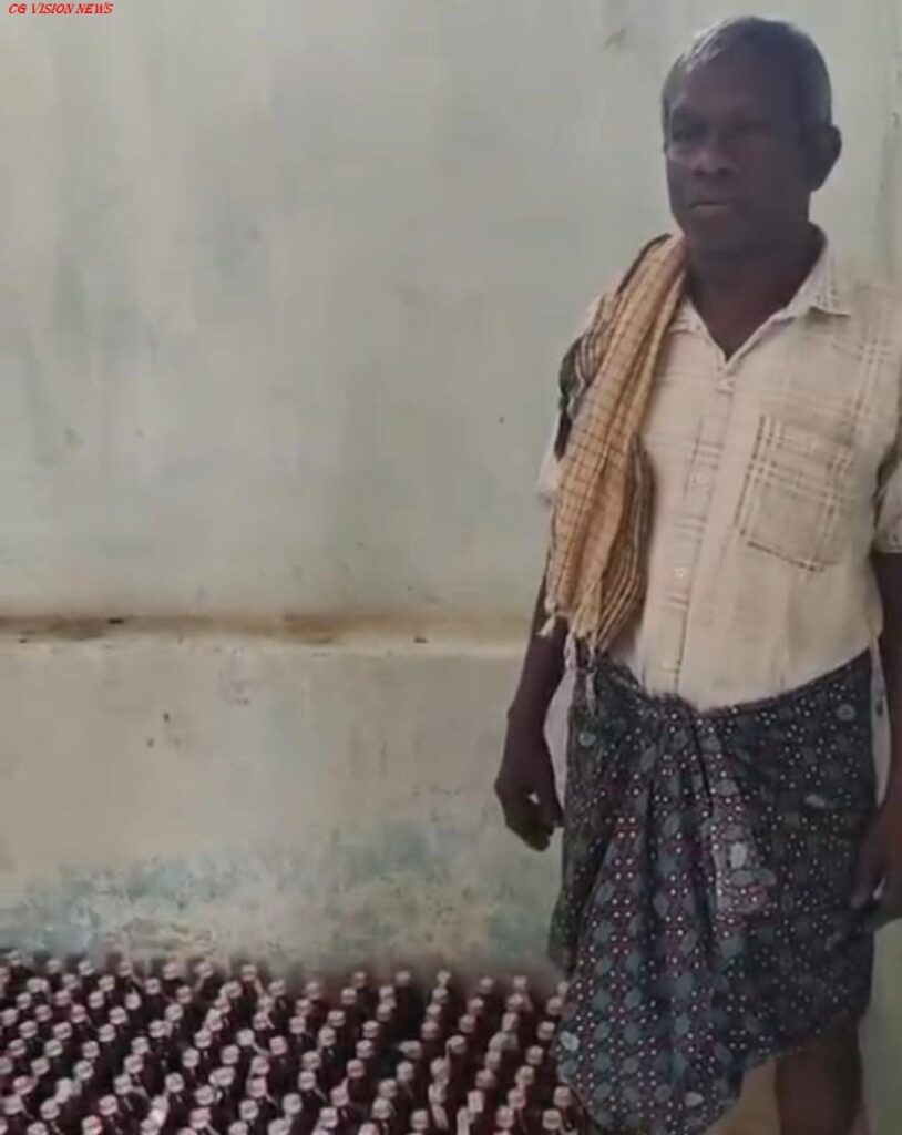 सरायपाली: अवैध अंग्रेजी शराब पर बड़ी कार्रवाई, 30 लीटर शराब के साथ आरोपी गिरफ्तार। अवैध daruwala image