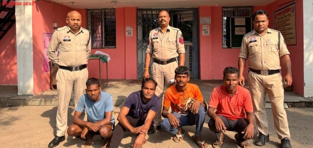 फरार वारंटियों को किया गिरफ्तार