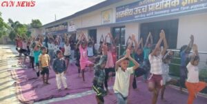 बिछिया स्कूल योग दिवस