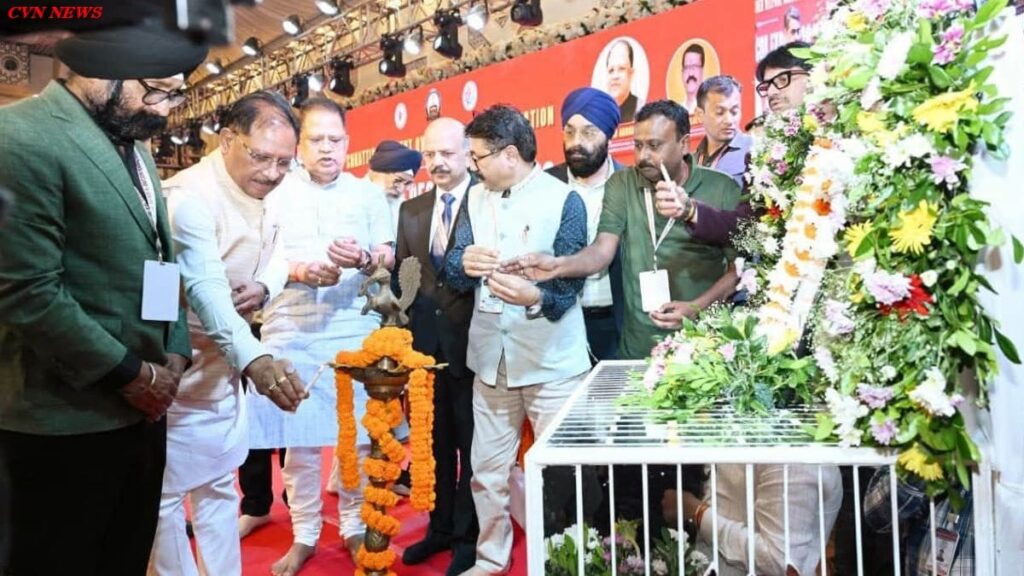 रायपुर: मुख्यमंत्री विष्णुदेव साय ने छत्तीसगढ़ टेंट एंड डेकोर एक्सपो-2026 में निवेश की संभावनाओं पर किया संवाद। रायपुर मुख्यमंत्री